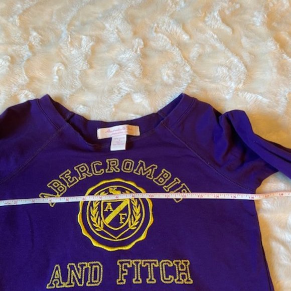 Abercrombie & Fitch Purple Sweatshirt Ladies Size S - Picture 4 of 8